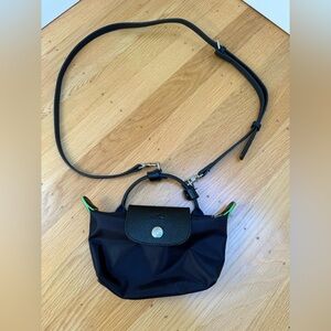 ❌SOLD❌ Longchamp Black Mini Le Pliage Original Pouch, black